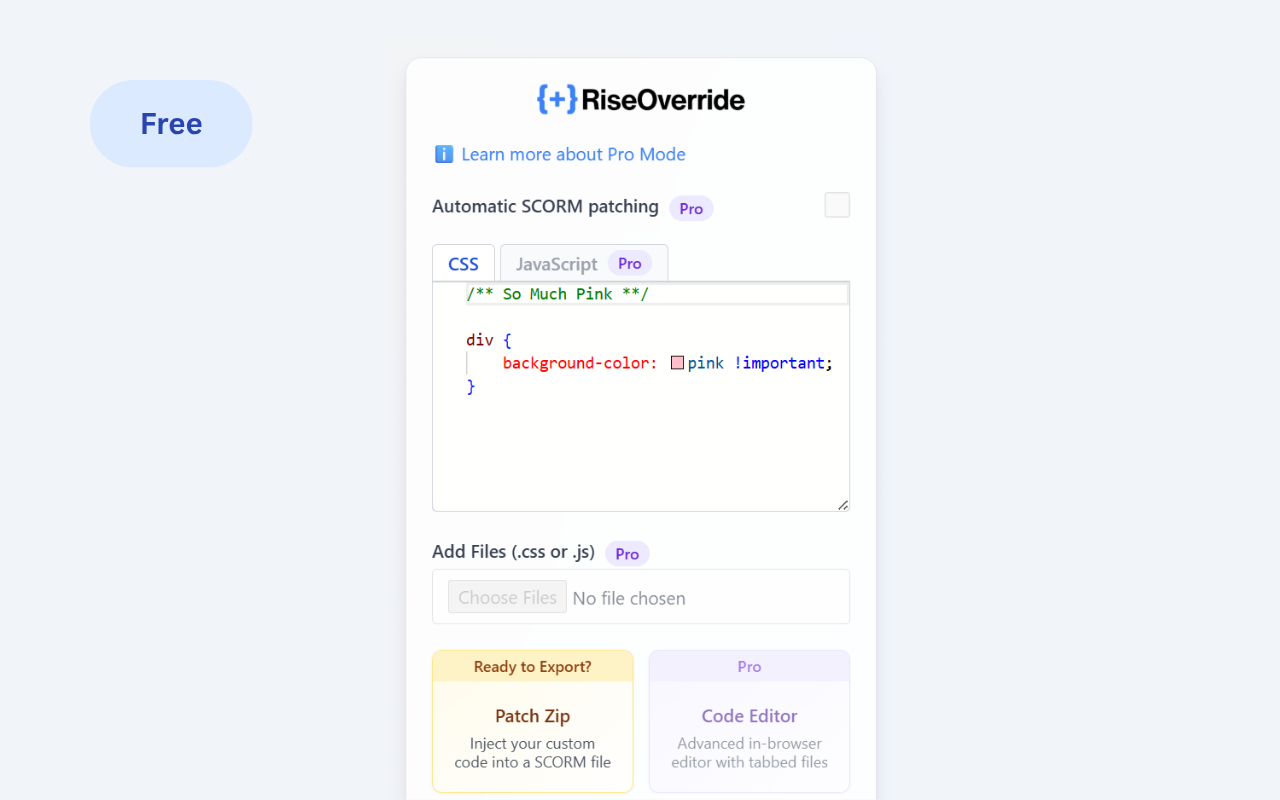 RiseOverride Chrome Web Store Free Extension